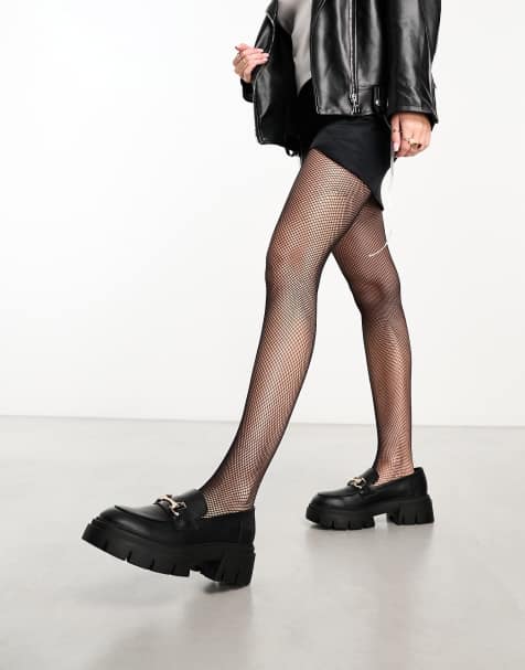 ASOS Tights With Dinosaur Over The Knee Design in Black