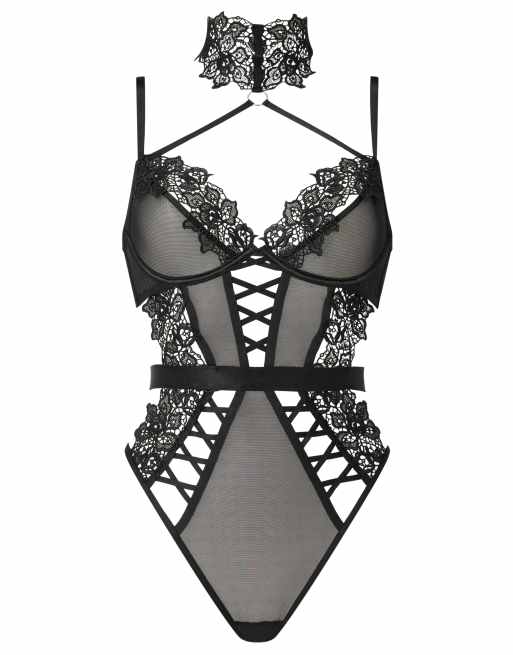 Ann Summers Midnight muse crotchless body in black, 3 of 3