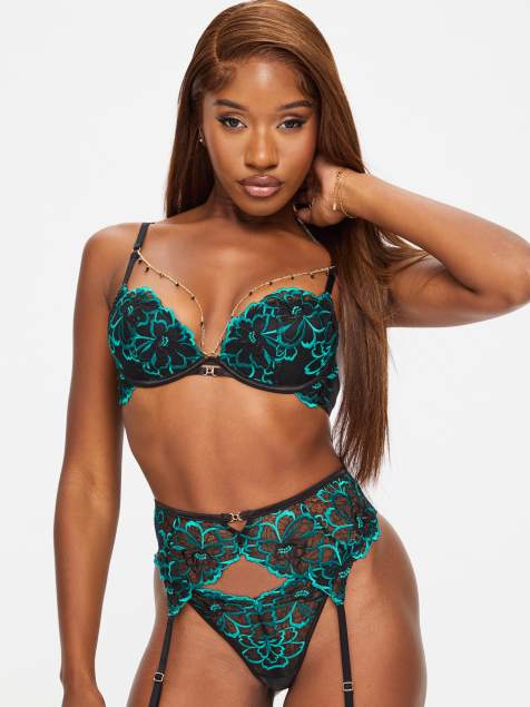 Ann Summers Midnight seduction lingerie set in black - view 1