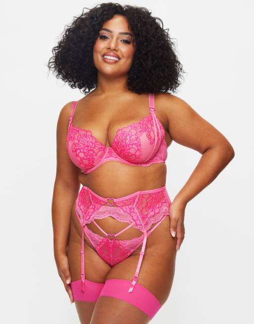Ann Summers New romance non padded fuller bust balcony bra in pink 