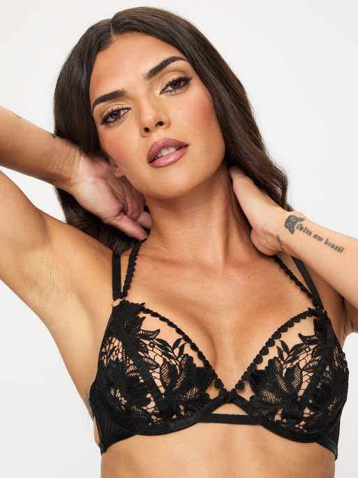 Ann Summers Nola crotchless set in black, 3 of 4