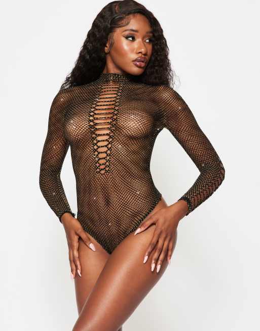 Ann Summers Phenomenal crotchless body in black