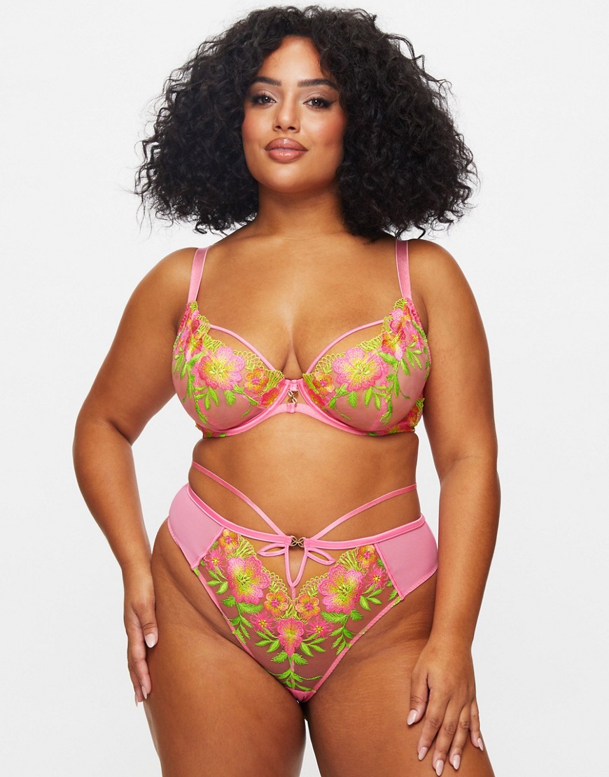 Ann Summers Plus Summer Breeze non pad plunge in pink-No colour
