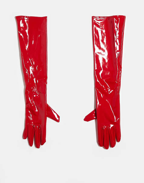 Ann Summers PU gloves in red - view 1