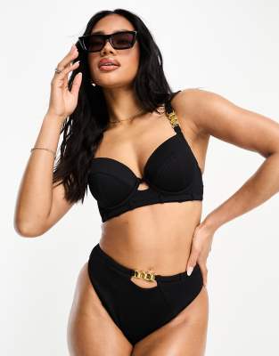 Ann Summers riviera bikini top in black