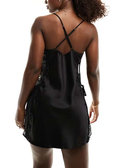 Ann Summers - Rosalie - Nachthemd in zwart , 2 van 4