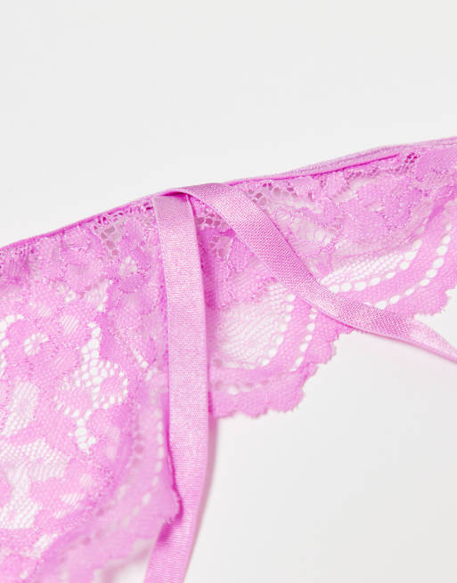 Ann Summers Rosella crotchless set in pink ASOS