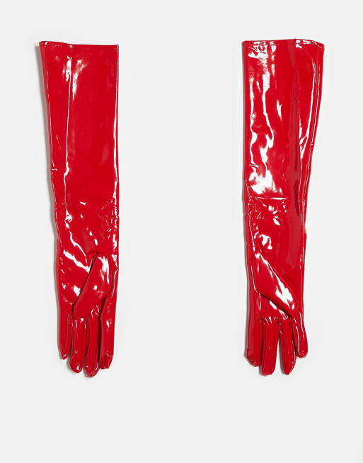 Ann Summers – Rote Handschuhe aus PU, 4 von 4