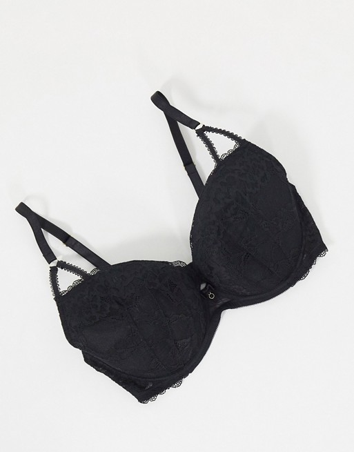 Ann Summers Sexy curve Lace plunge bra in black