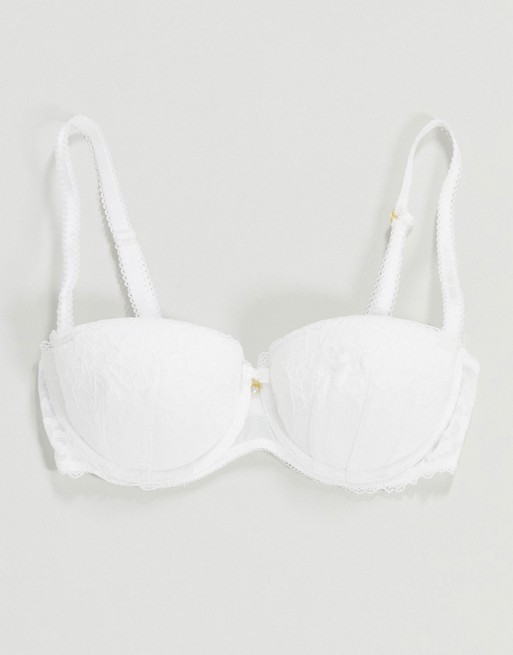 Ann Summers Sexy Lace Balcony bra in white