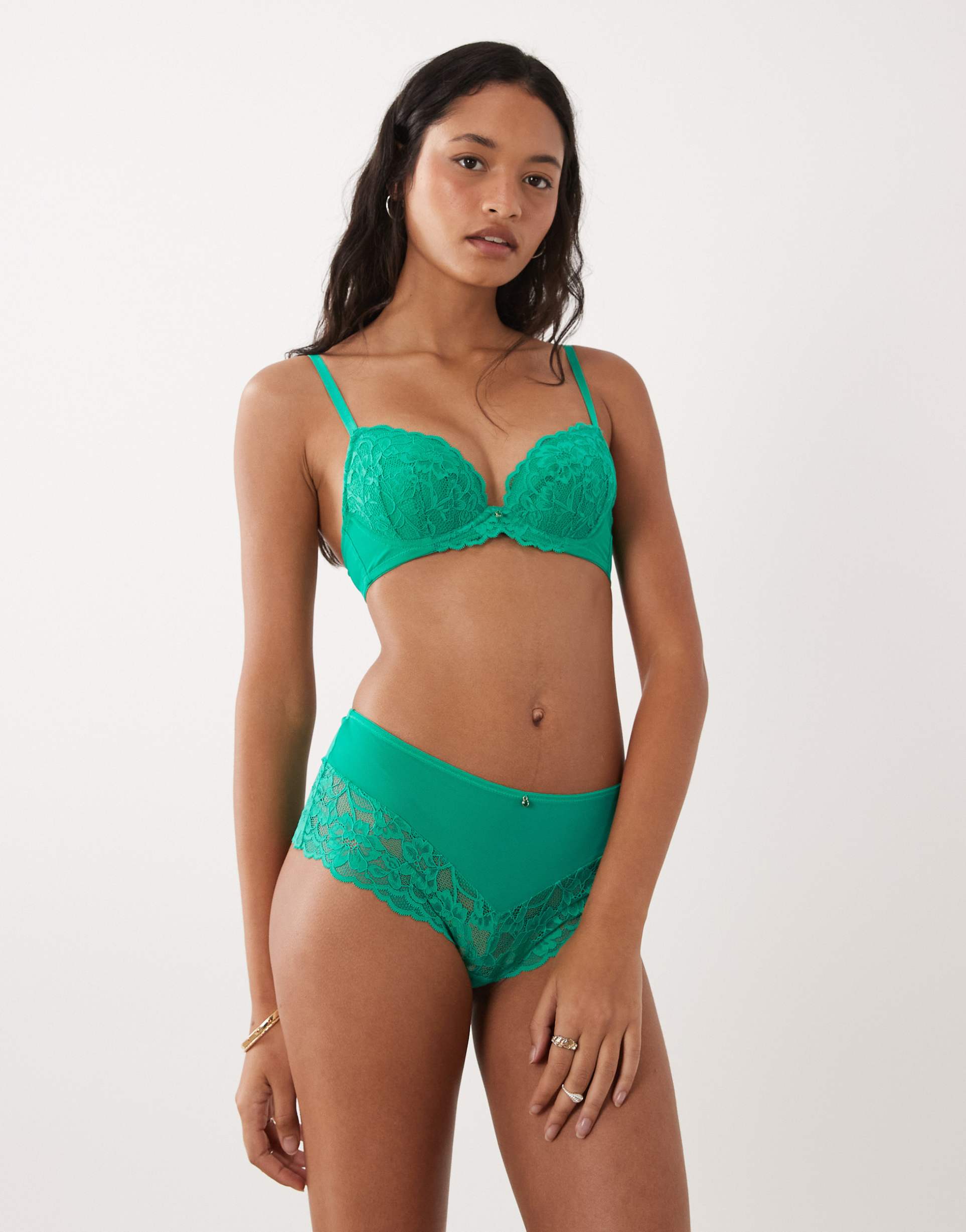 ann summers sexy lace boy shorts in vivid green