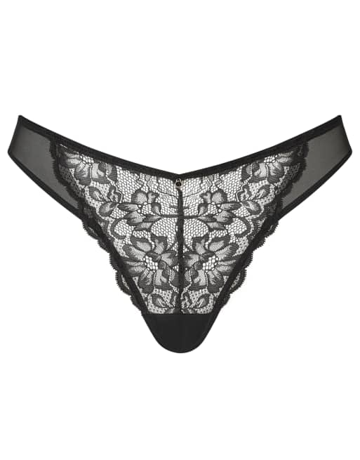 Ann Summers Sexy Lace brazilian briefs in black, 4 of 4