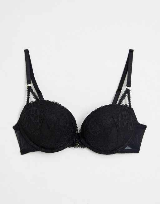 Ann Summers sexy lace extreme boost bra in black, 3 of 4