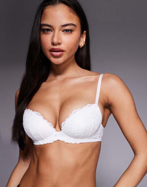 Ann Summers - Sexy Lace - Kanten balconette-bh met vulling in wit - view 1