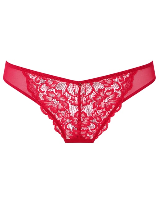 Ann Summers - Sexy Lace - Kanten Brazilian slip in rood, 5 van 5