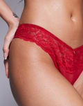 [Ann Summers] Ann Summers sexy lace lingerie thong in red 22 RED