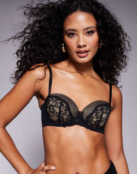 Ann Summers Sexy lace padded multiway bra in black