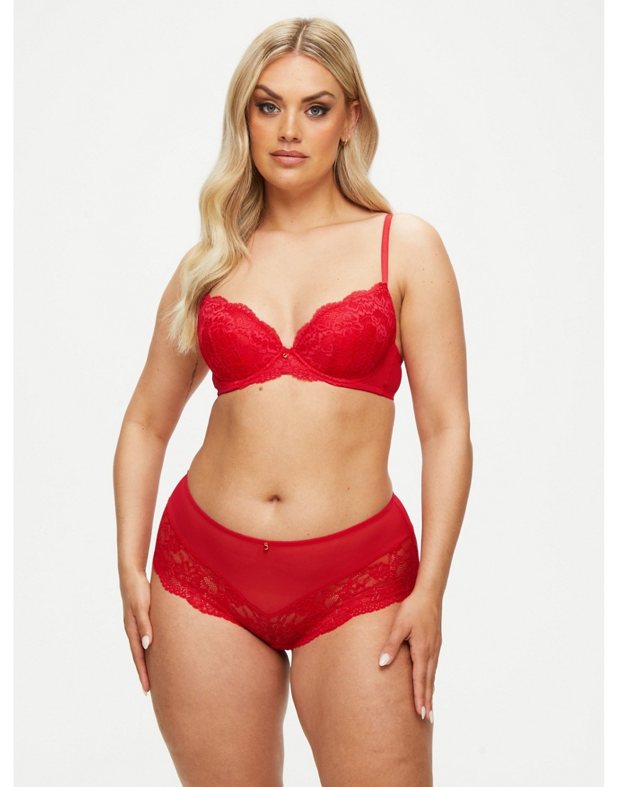 Ann Summers Sexy lace planet short in red