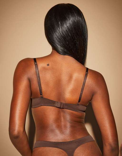 Ann Summers – Sexy Lace – Plunge-BH in Braun - BROWN, 3 von 4