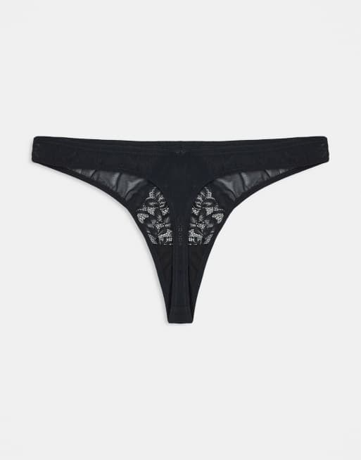 Ann Summers - Sexy Lace - Sorte G-strenge i pakke med 3 stk, 2 af 3