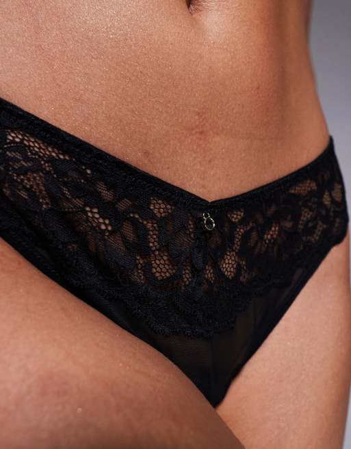 Ann Summers Sexy Lace lingerie thong in black