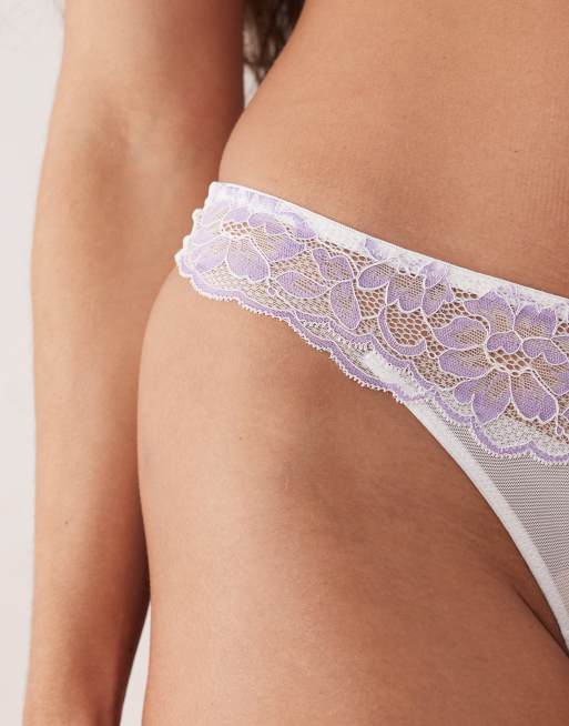 Ann Summers Sexy Lace Thong in Lilac, 3 of 4