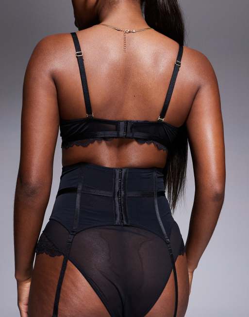 Ann Summers Sexy lace waspie in black, 3 of 4
