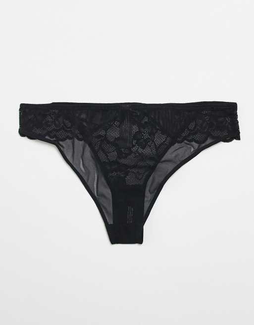 Ann Summers sexy Spitzen-Brazilian im 3er-Pack in Schwarz, 3 von 3