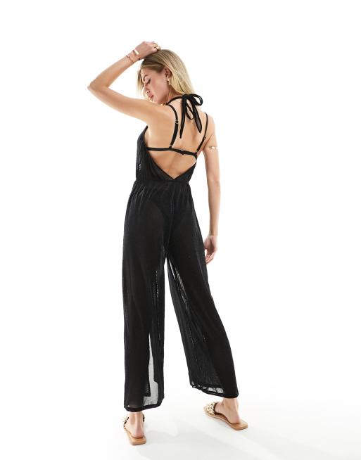 Ann Summers Shimmering Sands Jumpsuit in Schwarz