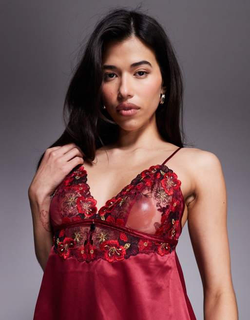 Ann Summers - Shimmering - Sottoveste bordeaux, 4 di 4