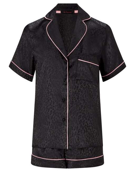 Ann Summers Signature satin pj set in black, 2 of 4