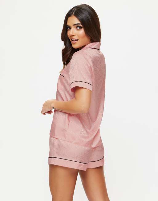 Ann Summers Signature satin pj set in pink, 4 of 4