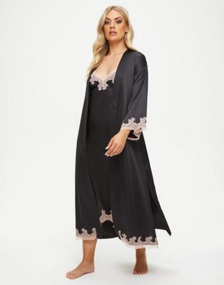 Ann Summers Sorella maxi robe in black