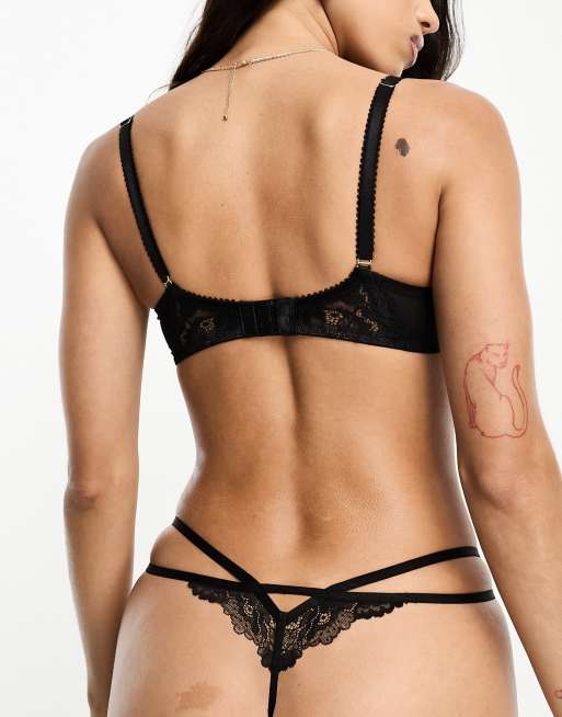 Ann Summers - String à lanières avec roses brodées - Multicolore, 2 de 4