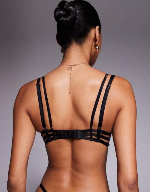 Ann Summers Sultry Siren non padded plunge bra in black, 3 of 4