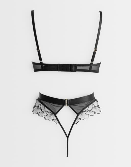 Ann Summers Tempting Touch skridtløs body sort, 3 af 3