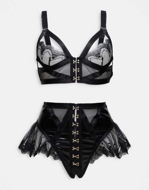 Buy Ann Summers Black The Extrovert Mesh Bra & Thong Set from Next USA