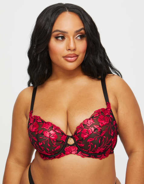 Ann Summers The hero full support non padded bra in black/red - view 1