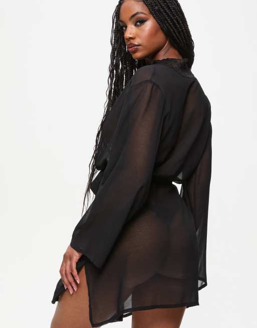 Ann Summers The promising robe in black, 3 of 4