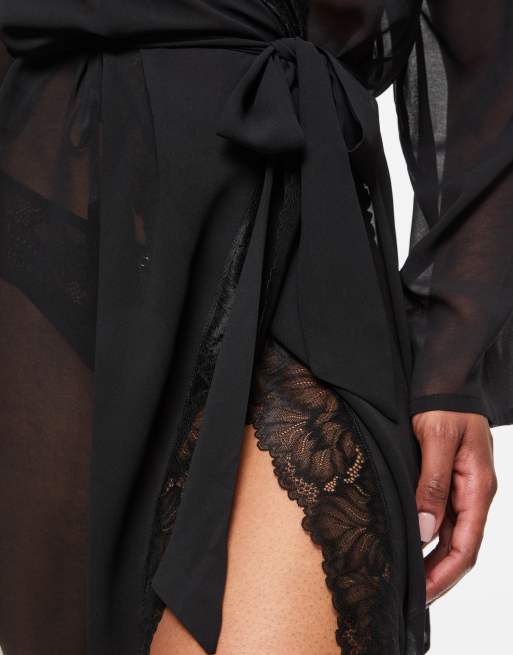 Ann Summers The promising robe in black, 4 of 4