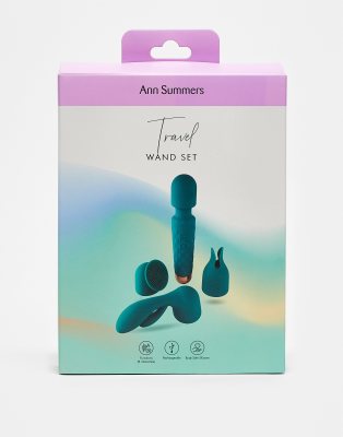 Ann Summers travel wand vibrator set with 3 additional heads