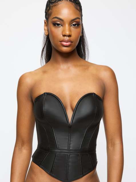 Ann Summers Truly corset top in black - view 1