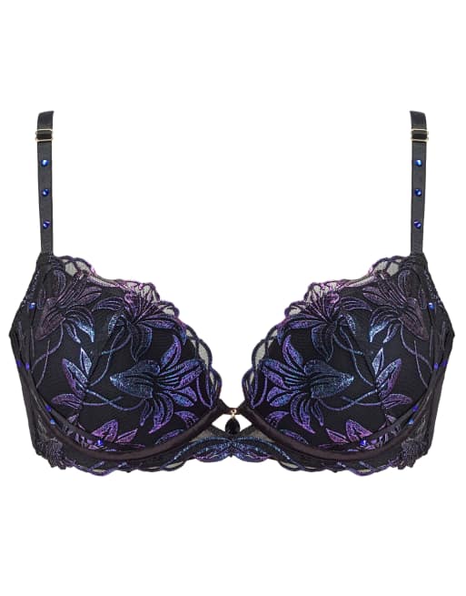 Ann Summers Twilight tryst padded plunge bra in black, 4 of 4