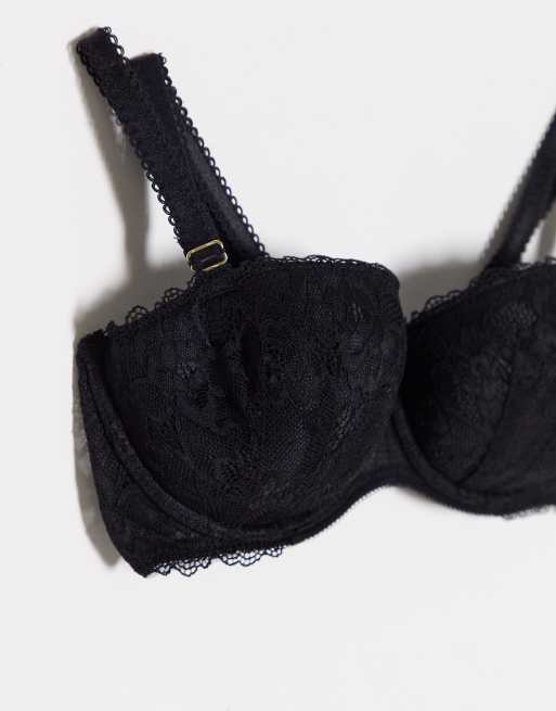 Ann Summers - Uitdagende kanten balkonbeha in zwart, 4 van 4