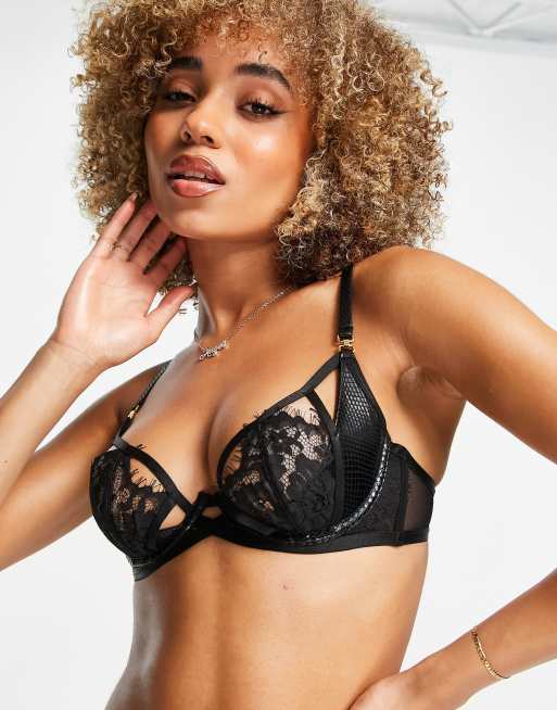 Ann Summers Unfaithful Reggiseno con mezze coppe e dettaglio