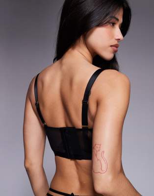 Ann Summers Unmistakable Corset In Black