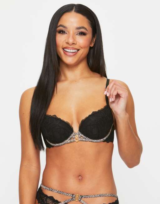Ann Summers Untamable padded plunge in black