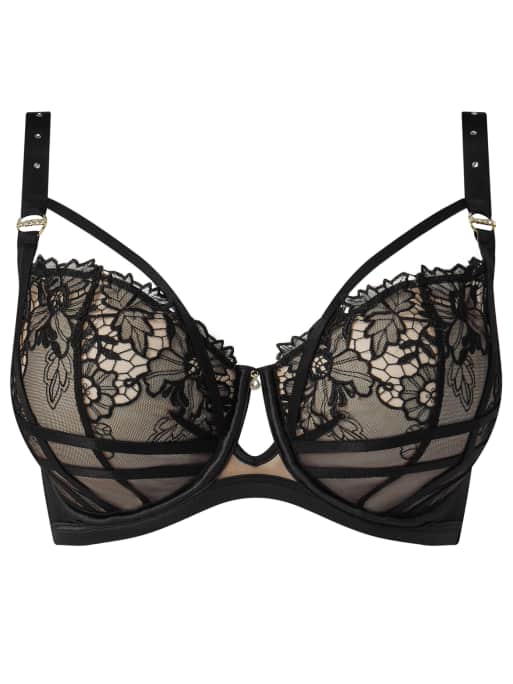 Ann Summers Untold desire fuller bust non padded plunge bra in black, 3 of 4