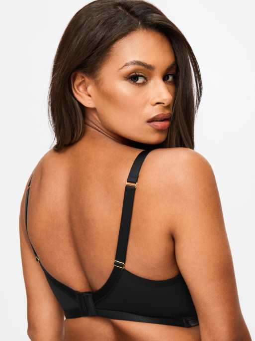 Ann Summers Untold desire fuller bust non padded plunge bra in black, 4 of 4