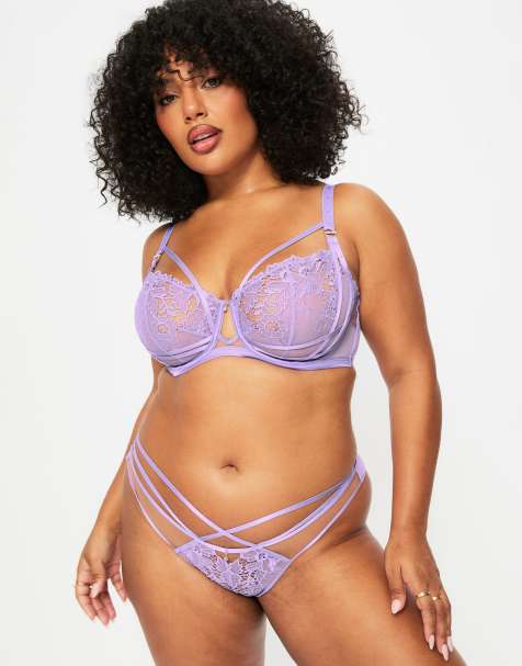 Ann Summers Untold desire fuller bust non padded plunge bra in lilac - view 1